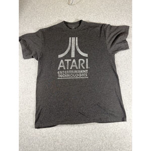 Atari Entertainment Technologies T Shirt Gray Video Game Retro Gray Men Large